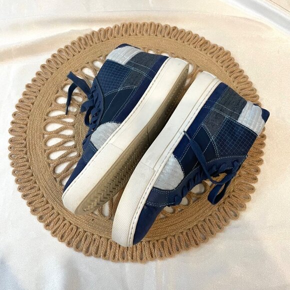 GREATS Royale High Patchwork Sneakers Blue Size Men's US 8 - Picture 5 of 9